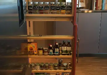 Custom spice cabinet