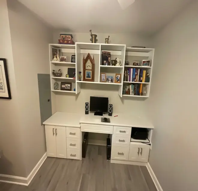 ShelfGenie of Baltimore West builds custom closet, cabinet and drawer designs.