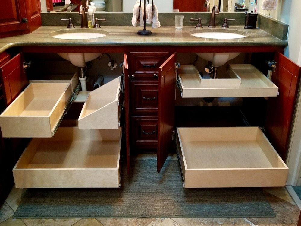His and Her Bathroom Storage Solutions