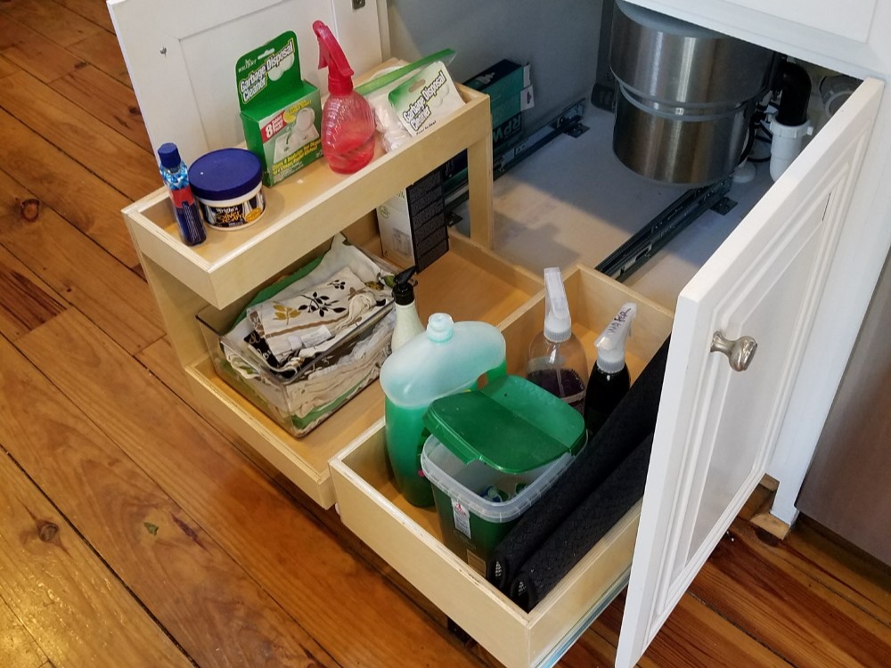 Under Kitchen Sink Storage Solution