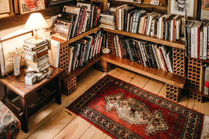 bookshelf, bookshelf storage, attic storage