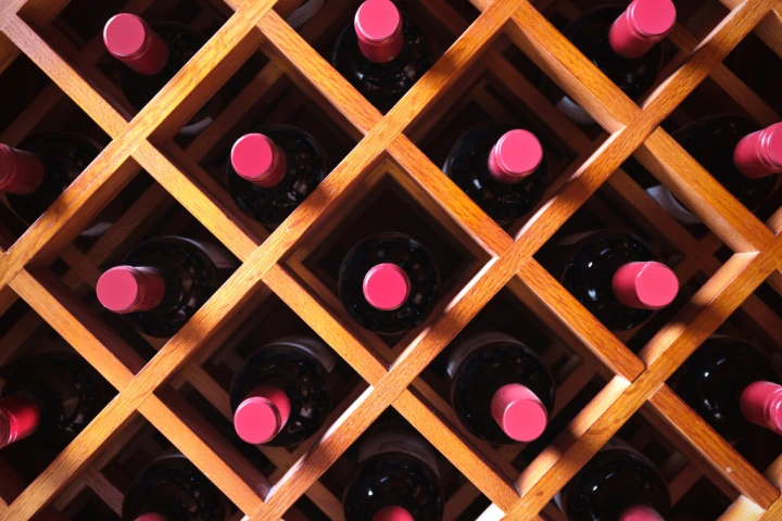 Modular cube storage is great for wine rack ideas.
