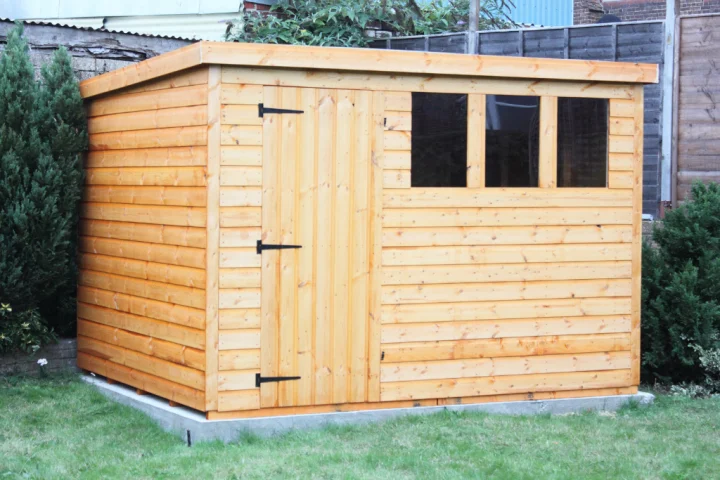 Wood outdoor shed for storage ideas for small spaces.