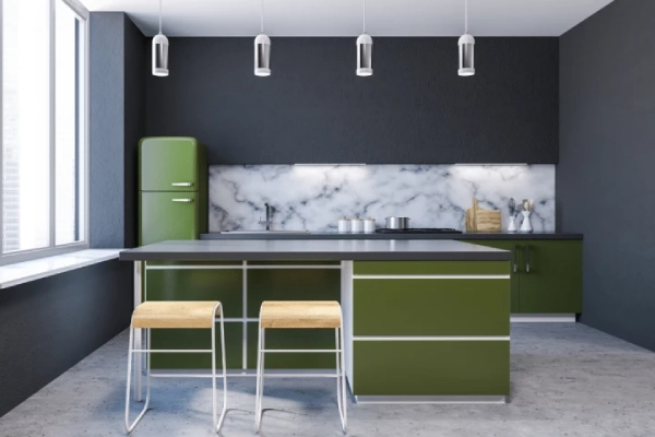 Go green with used cabinets.