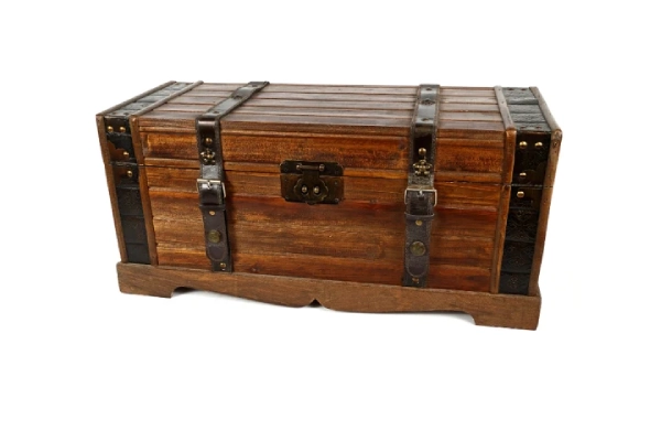 Old trunk for storage.