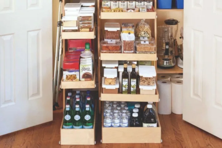 Pantry storage that will help in reorganizing your pantry.