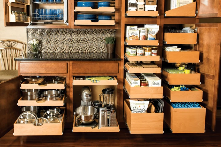 A well organized pantry.